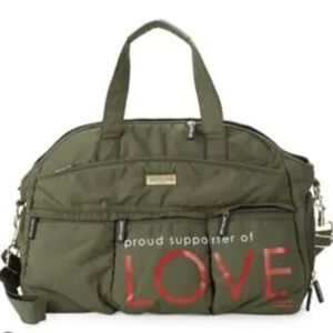 peace love world travel duffle bag